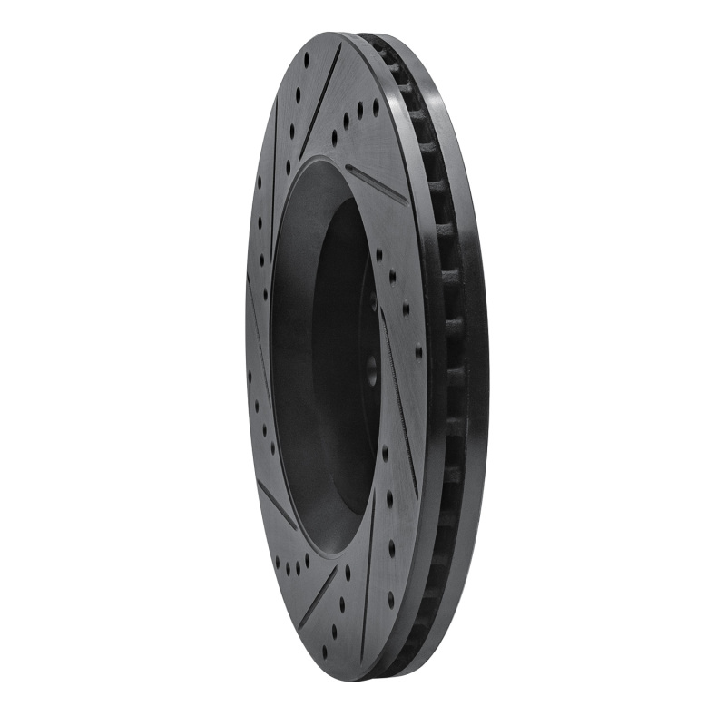 Dodge Sprinter 2500 Brake Rotor (1) - Rear Right - R1 Concepts - Drilled & Slotted - Black - `02-`18